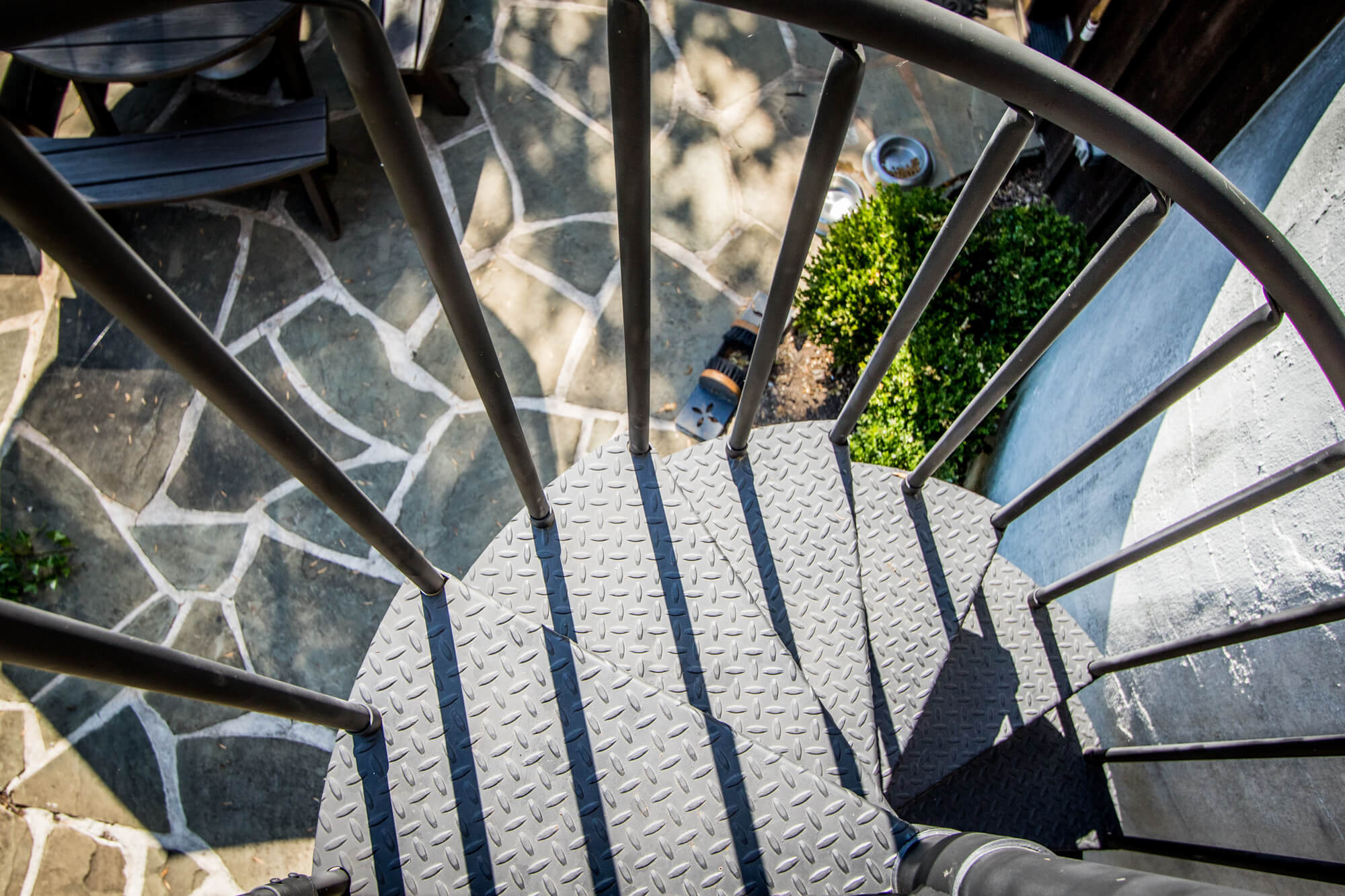 Econo Primed Steel Spiral Staircase