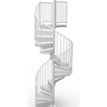 Continuous Sleeve Galvanized Steel Spiral Staircase