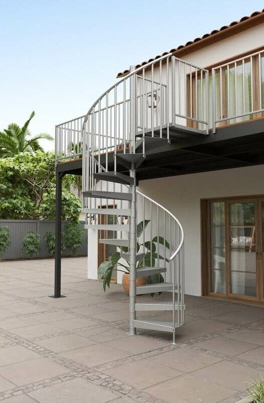 Econo Galvanized Steel Spiral Stair | Salter Spiral Stair