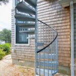 Narrow Galvanized Spiral Stair