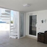 Beachfront Roof Deck with White Aluminum Stair