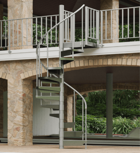 Adjustable Aluminum Spiral Staircase From Salter Spiral Stairs (3)