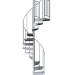 Adjustable Aluminum Spiral Staircase From Salter Spiral Stairs (4)