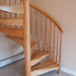 Loft with Traditional All Wood Staircase