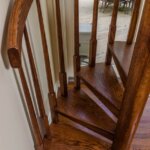 Solid Wood Half Stair in Urban Home