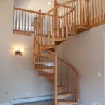 Loft with Traditional All Wood Staircase