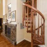 Solid Wood Half Stair in Urban Home