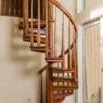 Solid Wood Half Stair in Urban Home