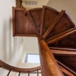 Solid Wood Half Stair in Urban Home