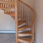 Loft with Traditional All Wood Staircase