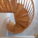 Loft with Traditional All Wood Staircase