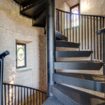Classic Steel Spiral Stair with Diamond Plate Treads