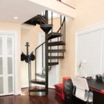Steel Spiral Staircase to Loft in office