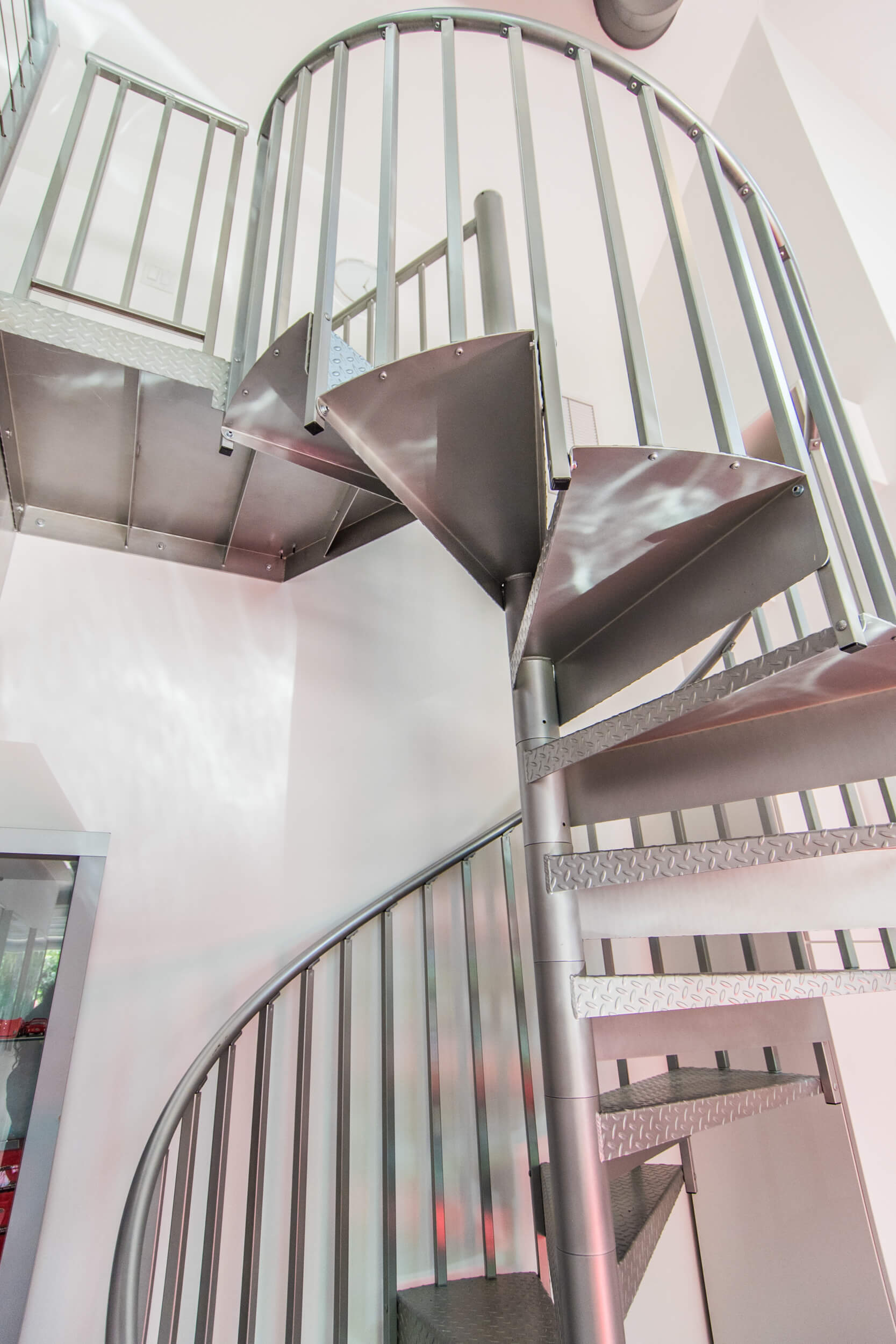 Garage Spiral Staircase