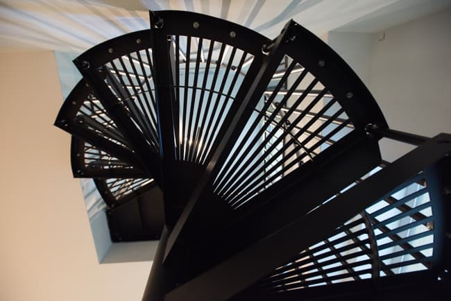 minimalist spiral stair 