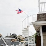 Shore House with Double Decker, White Aluminum Stair