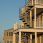 Rural Home with Multi-Story, Galvanized Stair