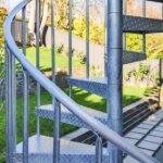 West Coast Home with Multi-Story Galvanized Steel Stair