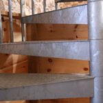 Multi-Story, Industrial Galvanized Steel Staircase