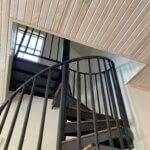 Econo Plus Spiral Staircase indoor with Wood Treads