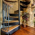 Forged Iron Spiral Staircase