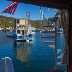 Boat House with Weather-Proof Deck Stairs