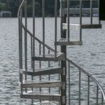 Boat Home with Galvanized Steel Deck Stair