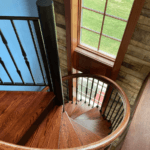 Modern Forged Iron Spiral Staircase