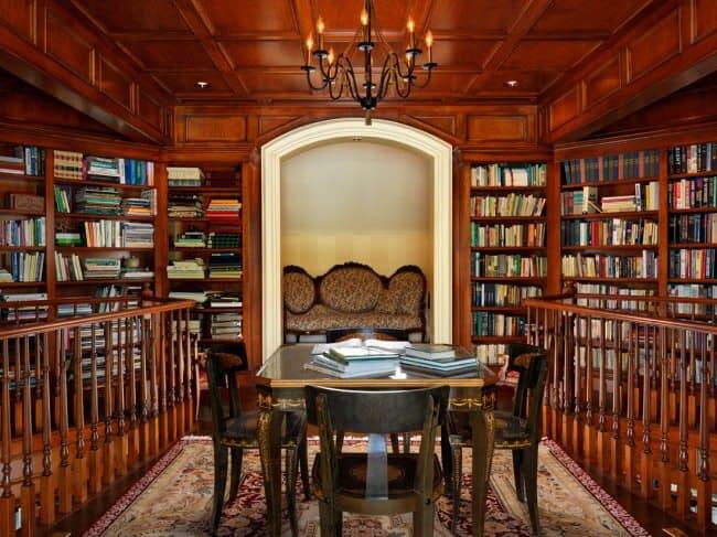 Optimized-library loft book shelves
