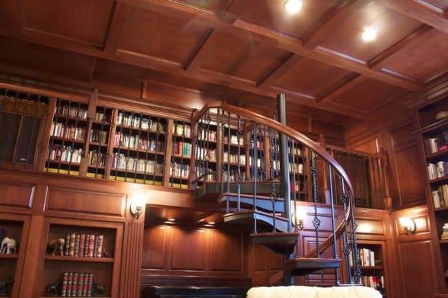 Optimized-library loft railings & walls