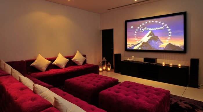 Making a Big Home Theater in a Small Man Cave Space