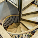 Forged Iron Spiral Staircase