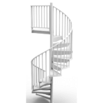 Outdoor Deck Aluminum Spiral Staircase