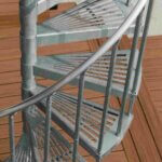 Pictures of Exterior Galvanized Spiral Stairs