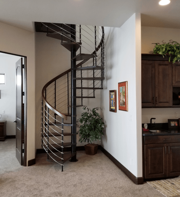 Compression Steel Spiral Staircase