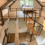 Compression Wooden Spiral Staircase