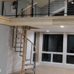 Compression Wooden Spiral Staircase