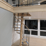 Compression Wooden Spiral Staircase