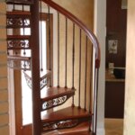 Forged Iron Spiral Staircase