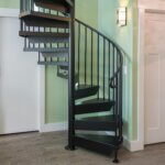 all steel smooth tread spiral stair