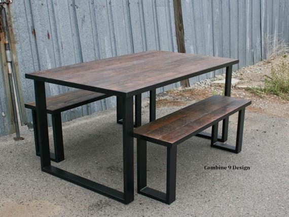 industrial loft furniture dining table