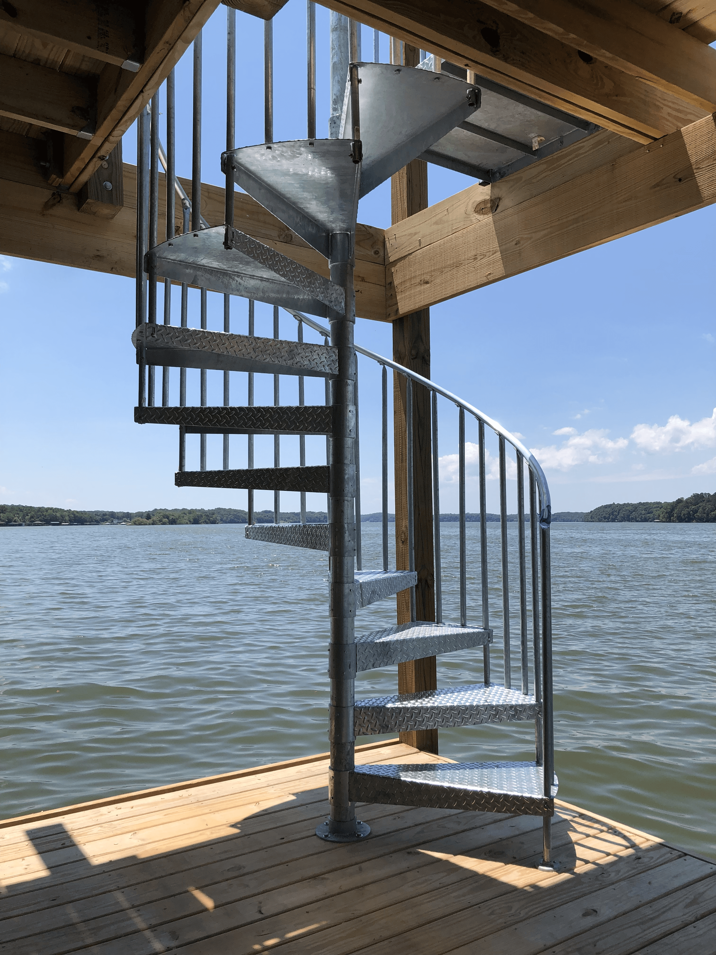 Galvanized Spiral Staircase