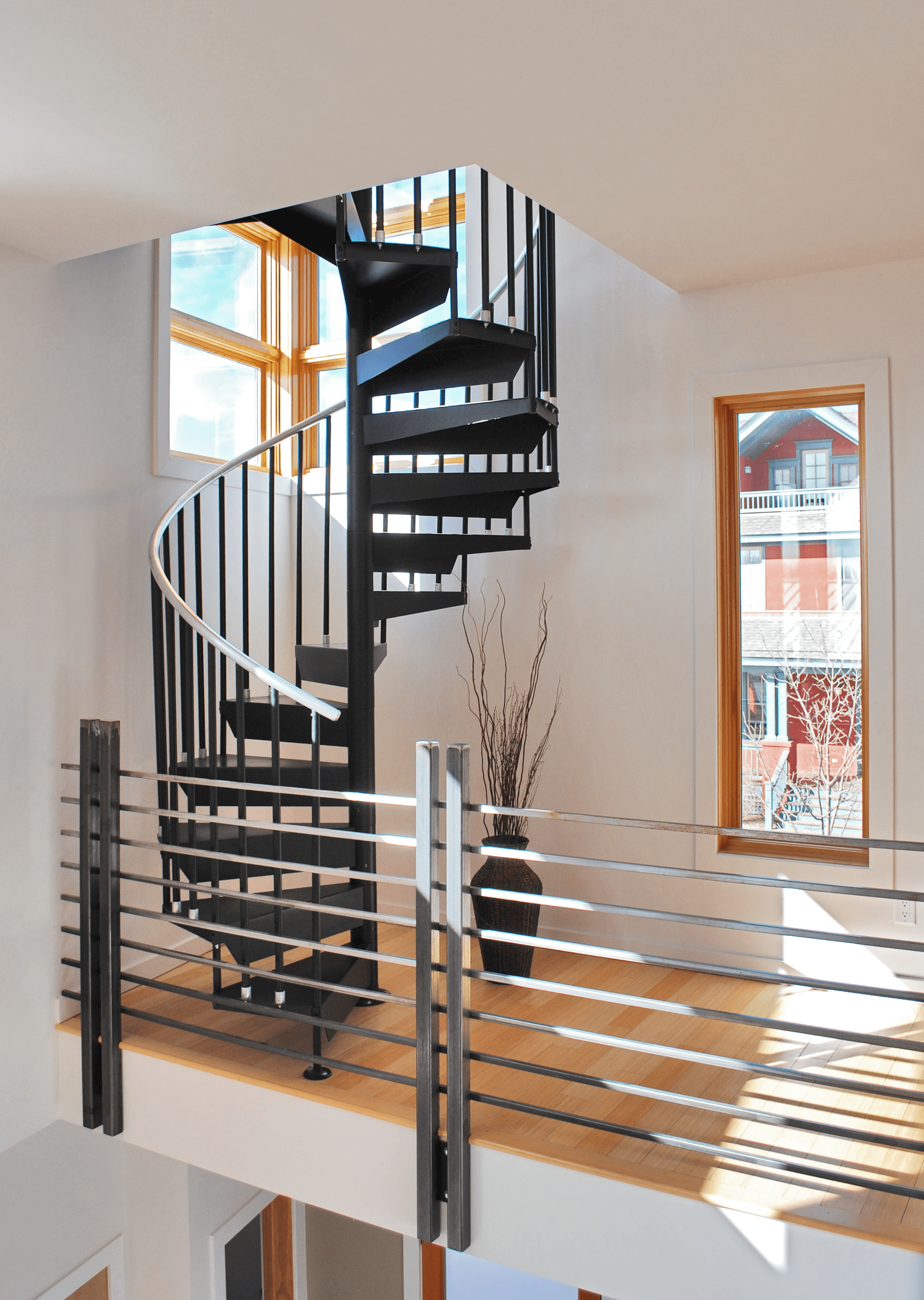 Attic Spiral Staircase Made Of Steel