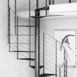 minimalist spiral staircase
