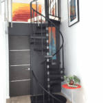 narrow adjustable spiral stair