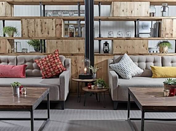 industrial loft furniture wall divider