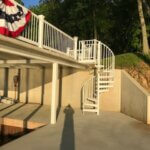 Aluminum Code Spiral Staircase Boat Dock