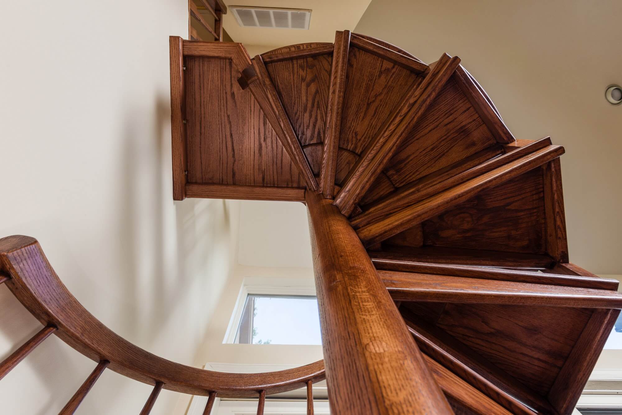 All Wood Spiral Stairs