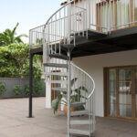 econo galvanized spiral staircase