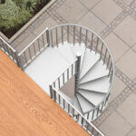 econo galvanized spiral staircase